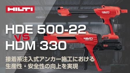 接着系注入式アンカー施工における生産性・安全性の向上を実現『HDE500-22』