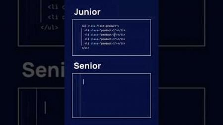 Junior Vs Senior Developer #programming #html #javascript #webdevelopment #html5 #webdesign #css3