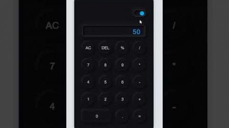 Calculator With Theme Changers| #html5 #css #htmlcss #javascript #js #programming #webdesign #uiux