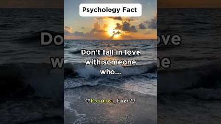 Don&#39;t fall in love with someone who...#shorts #psychology #genralpharmacology