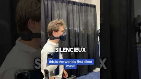 Voici le tout premier masque silencieux au monde🤯 #français #info #technologie #shorts