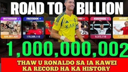 1 billion ki followers u Ronaldo ha rynsan social media ka record thymmai ha ka history