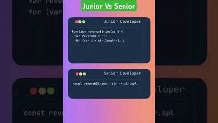 Junior Vs Senior Developer #programming #html #javascript #webdevelopment #html5 #webdesign #css3