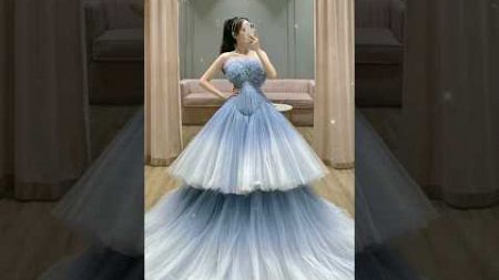 latest beautiful Princess lahanga design gown #trending #fashion #princess #dress #shorts #ytshorts