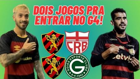 SPORT TEM DOIS JOGOS EM CASA PRÁ ENTRAR NO G4. CRB E GOIÁS SÃO PRÓXIMOS ADVERSÁRIOS DO LEÃO!