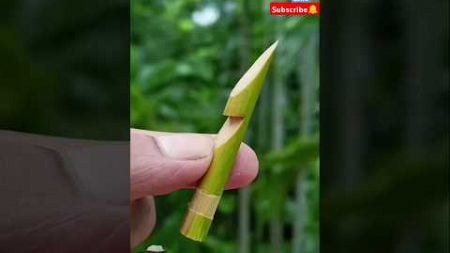 Bamboo creations with Bamboo Stick Slingshots #bamboo #diy #craft #youtubeshorts #slingshot