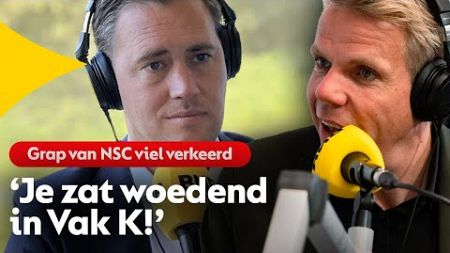 Minister van Financiën kon niet lachen om flauwe grap NSC