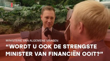 Een dag meelopen met Minister van Financiën Eelco Heinen | Ministerie van Algemene Vragen | Bar Laat