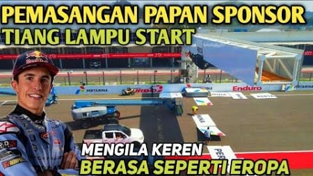 MENGILA SEPERTI EROPA KEREN SPONSOR LAMPU START TERPASANG SIRKUIT MANDALIKA SAMBUT MOTOGP