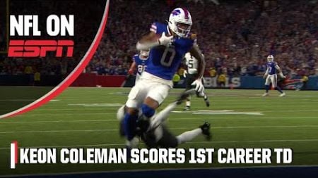 Josh Allen hits Keon Coleman in stride for his first career TD reception | NFL on ESPN