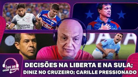 SEMANA DE DECISÕES NA LIBERTA E SULA; DINIZ NO CRUZEIRO; CARILLE NA BERLINDA E MAIS | LIVE DO ANDRÉ