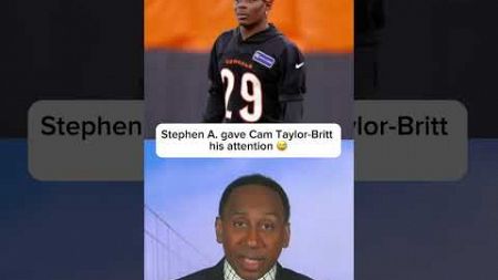 Stephen A. gave Cam Taylor-Britt ATTENTION 😬 #shorts