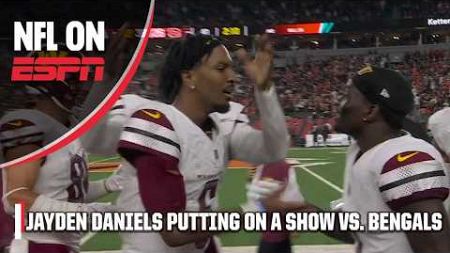 JAYDEN DANIELS IS PROVING HIMSELF 🔥 Heaves to Terry McLaurin to pad lead vs. Bengals | NFL on ESPN