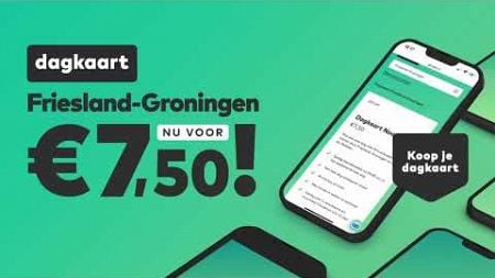 Onbeperkt reizen door Friesland en Groningen met Arriva. Dagkaart nu voor €7,50! (Short)