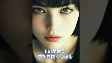 FBIが使う嘘を見抜く心理術　#心理学 #人間関係 #雑学