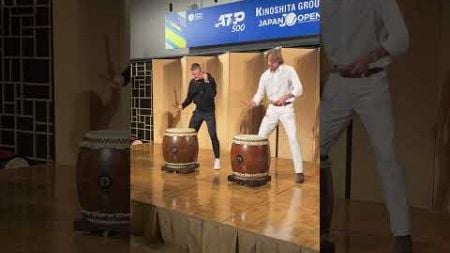 Tsitsipas &amp; Rune Try Out Japanese Taiko Drums! 🤣