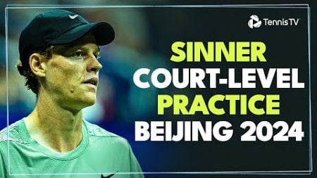 Jannik Sinner Court-Level Practice Highlights vs Jan-Lennard Struff 🤩 | Beijing 2024