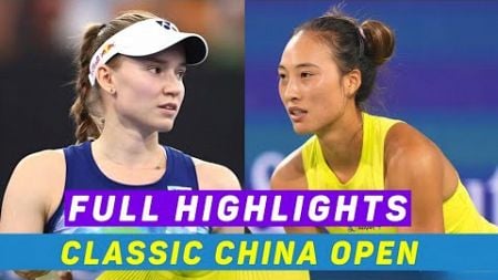 Elena Rybakina Vs Qinwen Zheng • Classic China Open Tennis Full Highlights | Beijing Open Gameplay