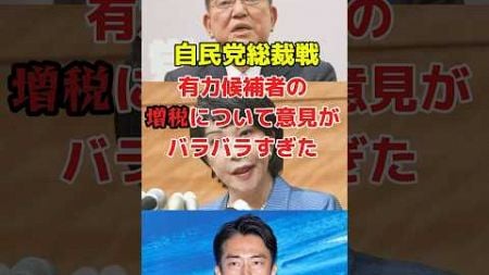 増税について意見が分かれる有力候補者たち#shots #自民党 #政治