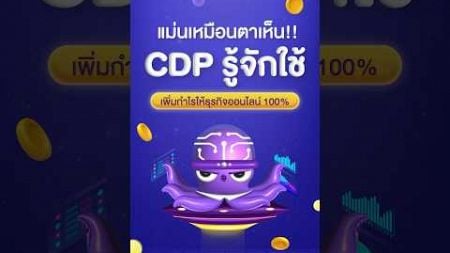 แม่นเหมือนตาเห็น #CDP รู้จักใช้ เพิ่มกำไรให้ #ธุรกิจออนไลน์ 100% #sellsuki #business #การตลาดดิจิทัล