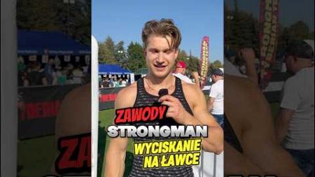 Zawody Strongman! Wyciskanie na ławę! Jak mi poszło?? #motywacja #zawody #sport #fitnes #wyciskanie