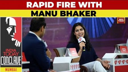 Rapid Fire With Olympic Double-Medalist Manu Bhaker | Nikhil Naz | India Today Conclave Mumbai 2024