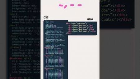 CSS dash loader animation using HTML CSS only #loader #preloader #shorts #webdesign #webdevelopment