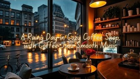 Boost Your Productivity with Coffee Jazz Smooth Music , A Rainy Day in Cozy Coffee Shop