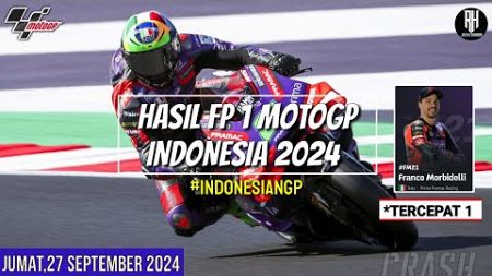 Hasil Motogp Hari ini~Hasil Latihan Bebas 1 Motogp Mandalika 2024~FP 1 Gp Indonesia 2024~Jadwal