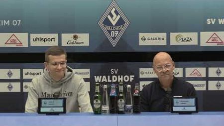 3. Liga | 8. Spieltag | SV Waldhof - Rot-Weiss Essen | Pressekonferenz vor dem Spiel