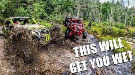 Lets Get Wet! Extreme Weather Trail Ride Adventure - Polaris RZR &amp; Can-Am Maverick Side by Sides SXS