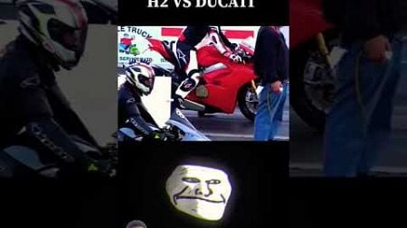 Kawasaki H2vs duccati #prorider1000 #uk07rider #speed #acceleration @TheUK07Rider @prorider6641