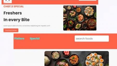 Creating a Beautiful Responsive Food Website Design Using HTML &amp; CSS #coding #project #foodwebsite