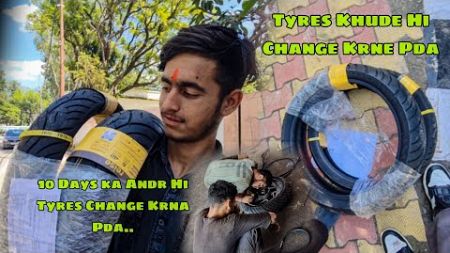 10 Din ka Ander krna Pda Tyre change ll Reise Moto New Tyres ll #tyres #dominar400