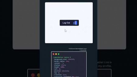 Animated logout button #webdesign #css