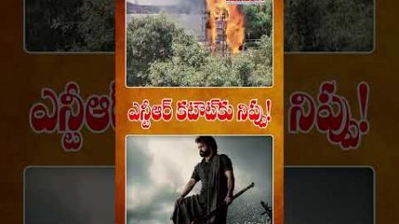 ఎన్టీఆర్ కటౌట్‌కు నిప్పు! #vstnewsz #devara #sudharshan #theater #ntrbanner #ntrcutout #shorts