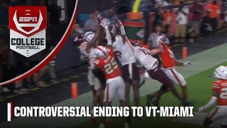 🚨 CONTROVERSIAL ENDING 🚨 Virginia Tech game-winning hail mary REVERSED, Miami remains undefeated 👀