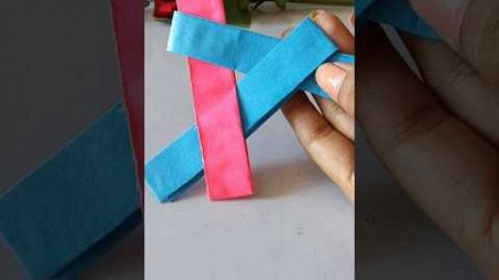 Pepar fan making 🪭 🪭 💙🩷💙💙 easy paper craft 💡#shorts