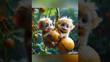 Calabash gourd. Who wants it? #youtubeshorts #monkey #pets #funny #animals #cute #shorts #ai #fyp