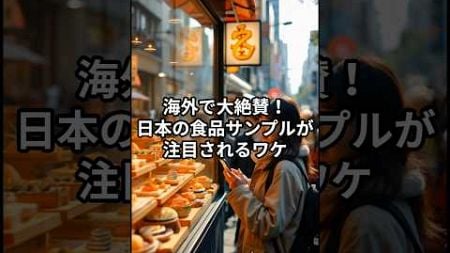 【日本の技術】海外で大絶賛！日本の食品サンプルが注目されるワケ #雑学 #外国の反応 #海外の反応 　