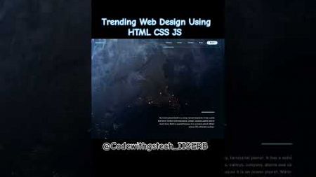 Trending Web Design Using HTML CSS JS | #shorts #viralshorts #trendingshorts #ytshorts #coding