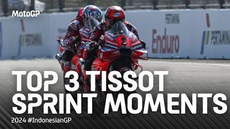 Top 3 #TissotSprint moments! ⚔️ | 2024 #IndonesianGP