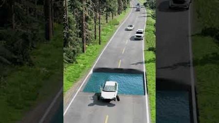 Cars vs Water pit - BeamNG.Drive