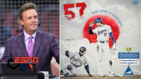 ESPN reacts to Shohei Ohtani launching homer No. 54, steals 57th base as Dodgers power by Rockies