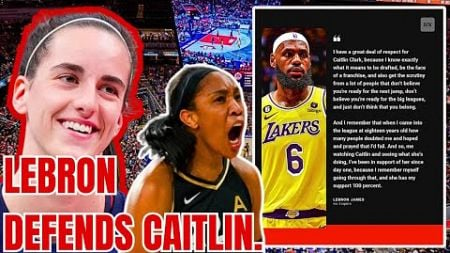 Lebron James DEFENDS Caitlin Clark against WNBA HATE as Fans DRAG ESPN over A&#39;ja Wilson Graphic!