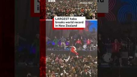 Largest haka breaks world record in New Zealand. #Haka #NewZealand #BBCNews