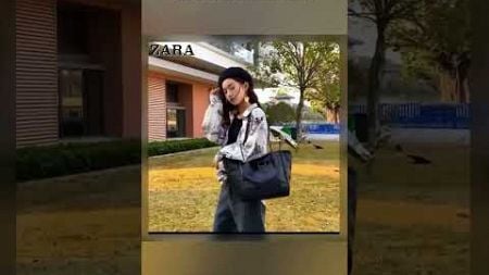 กระเป๋าโท้ท ผู้หญิง ใบใหญ่ สุดฮิต! ZARA Tote bag แถมถุงกระดาษ