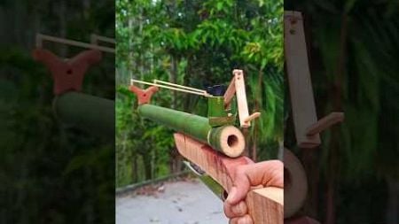 Bamboo Creation with Steel ball use Slingshots #craft #slingshots #diy