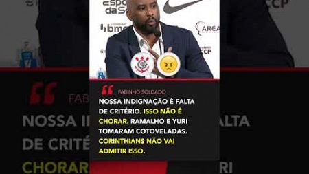 Fabinho Soldado criticou muito a arbitragem de São Paulo x Corinthians #shorts