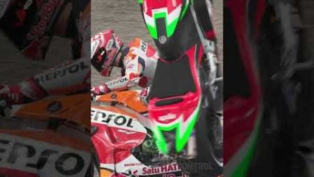 Marquez Kaget Lawan Tiba tiba Terbalik